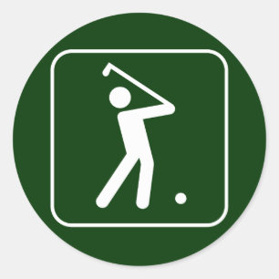Etiqueta do símbolo do golfe