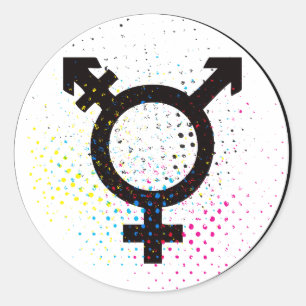 etiqueta do símbolo do transgender