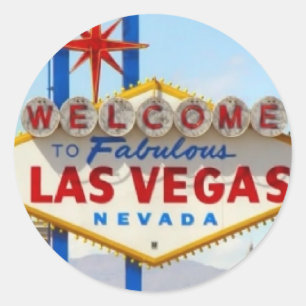 Etiqueta do sinal de Las Vegas