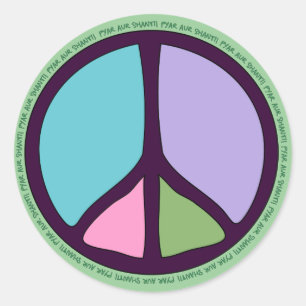 Etiqueta do sinal de paz