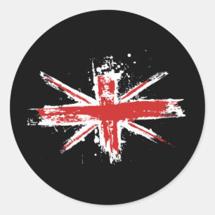 Etiqueta do Splatter de Union Jack