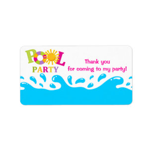 Etiqueta do Tag do favor da menina de festa na