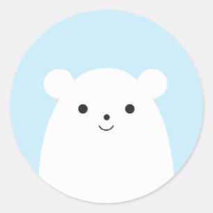 Etiqueta do urso polar do Peekaboo