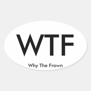 Etiqueta do viagem de WTF (folha de 4)