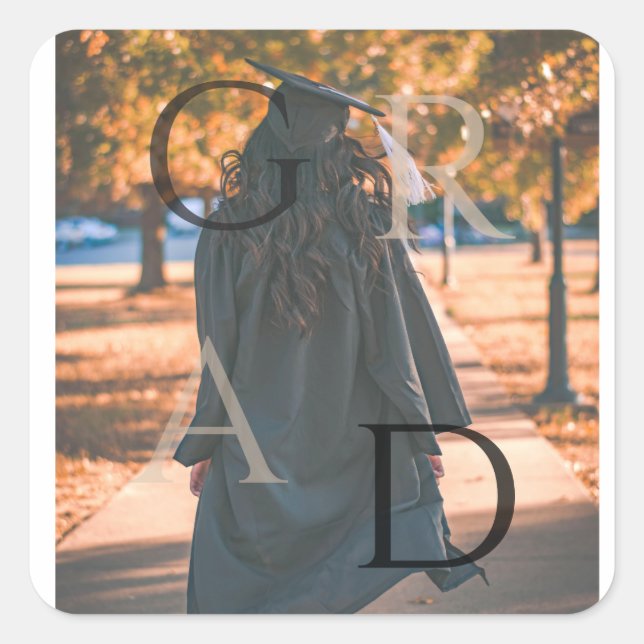 Etiqueta do Vinheta de Graduação de Fotografias de (Frente)