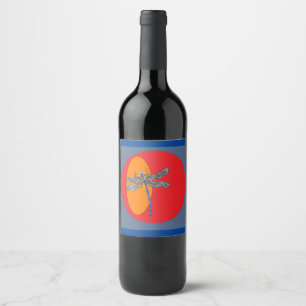 etiqueta do vinho da libélula