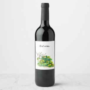 Etiqueta do vinho da uva