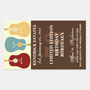 Etiqueta do vinho das guitarra - Brown (750ml)