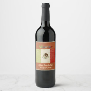 Etiqueta do vinho de México