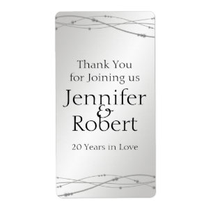 Etiqueta do vinho do aniversário dos pontos da