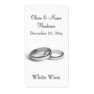 Etiqueta do vinho do casamento da eternidade