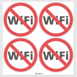 Etiqueta do vinil Anti-Wi-Fi