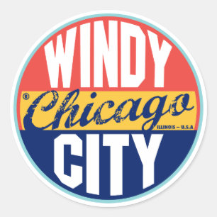 Etiqueta do vintage de Chicago