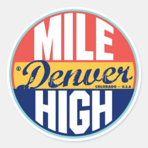 Etiqueta do vintage de Denver