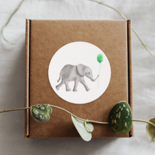 Etiqueta doce da etiqueta do elefante do bebê, Ta