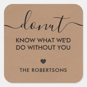 Etiqueta Doce Não Sabemos O Que Faríamos Sem Você,