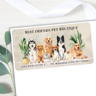 Etiqueta Dog Groomer Pet Care Cães Cachorro Cachorro Voltar
