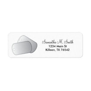 Etiqueta Dog tags militar