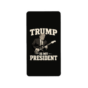 Etiqueta Donald Trump É Meu Presidente