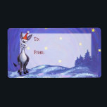 Etiqueta Donkey Christmas<br><div class="desc">Donkey Christmas</div>