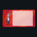 Etiqueta Donkey Christmas<br><div class="desc">Donkey Christmas</div>