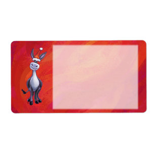Etiqueta Donkey Christmas