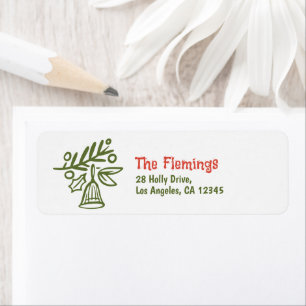 Etiqueta Doodles de Joy Whimsical Holiday