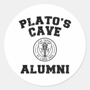Etiqueta dos alunos da caverna de Plato