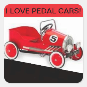 Etiqueta dos carros do pedal