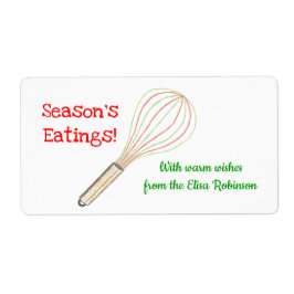 Etiqueta dos deleites do Natal/etiqueta do