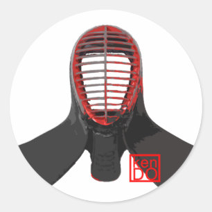 etiqueta dos homens do kendo