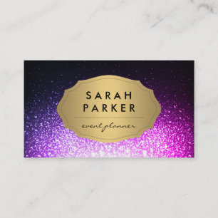 Etiqueta Dourada com Glitter Sparkle