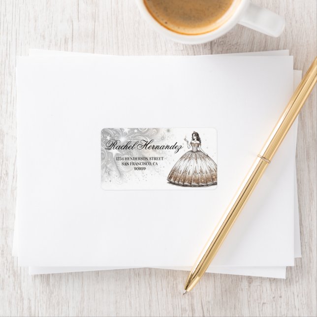 Etiqueta Dourada Quinceañera Girl (Insitu)