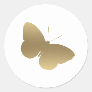 Etiqueta Dourado da borboleta