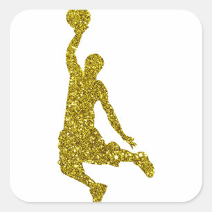 Etiqueta Dourado do basquetebol