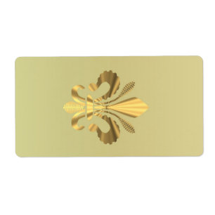 Etiqueta Dourado pulso de raias