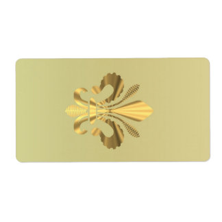Etiqueta Dourado pulso de raias