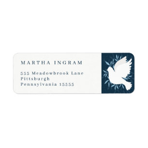 Etiqueta Dove of Peace