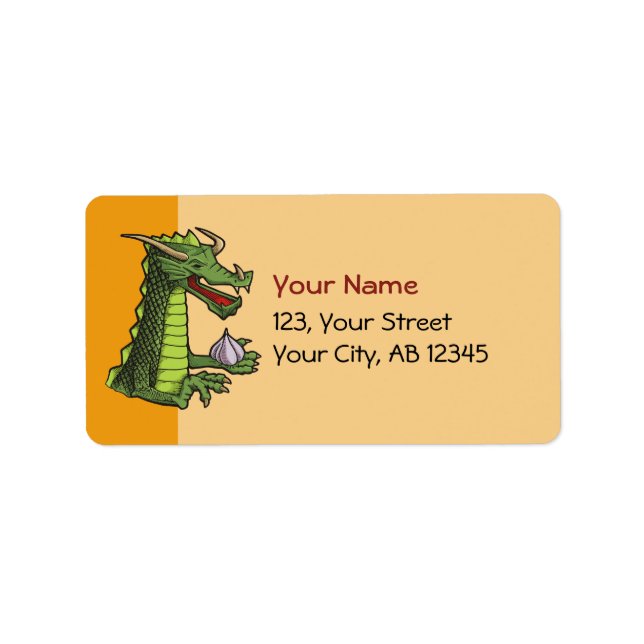 Etiqueta Dragão de Alho (Frente)