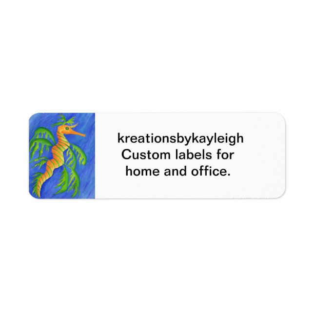 Etiqueta Dragão marinho (Frente)