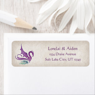 Etiqueta Dragon Floral Wedding