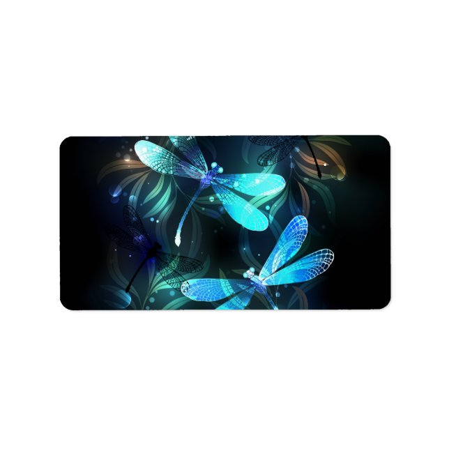 Etiqueta Dragonflies de lago (Frente)