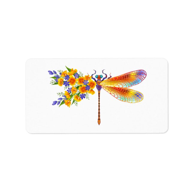 Etiqueta Dragonfly Amarelo (Frente)