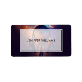 Etiqueta Dreamcatcher na floresta