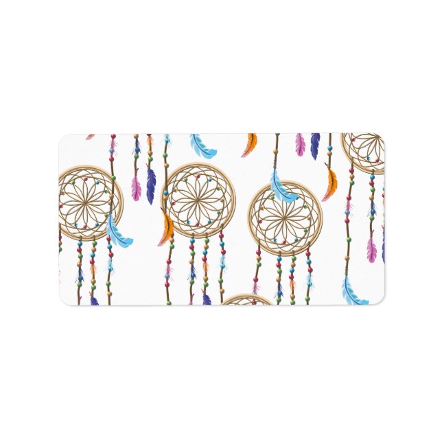 Etiqueta Dreamcatcher Pattern (Frente)