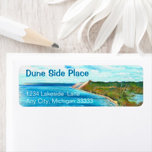 Etiqueta Dunes Coastal Shore Personalize (Insitu)