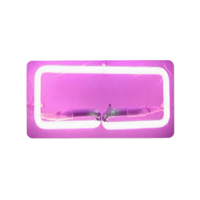 Etiqueta É ELÉTRICO! SINAL NEON Impressão suas próprias eti (Frente)