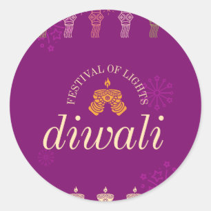 Etiqueta e etiquetas para Diwali Feliz