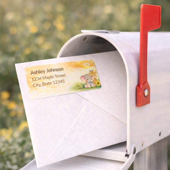 Etiqueta Earthy Jungle Sun Celebration Mark (Criador carregado)