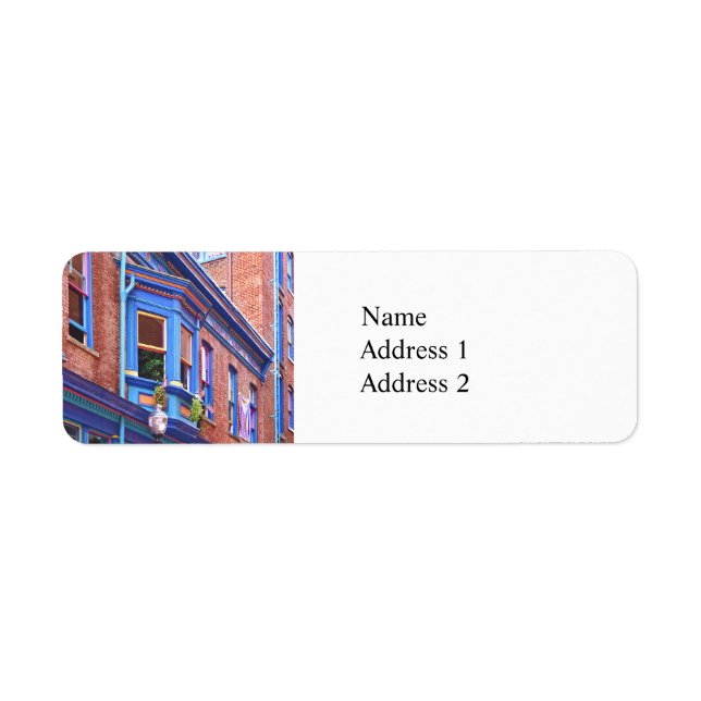 Etiqueta Easton PA - Street With Bay Window (Frente)